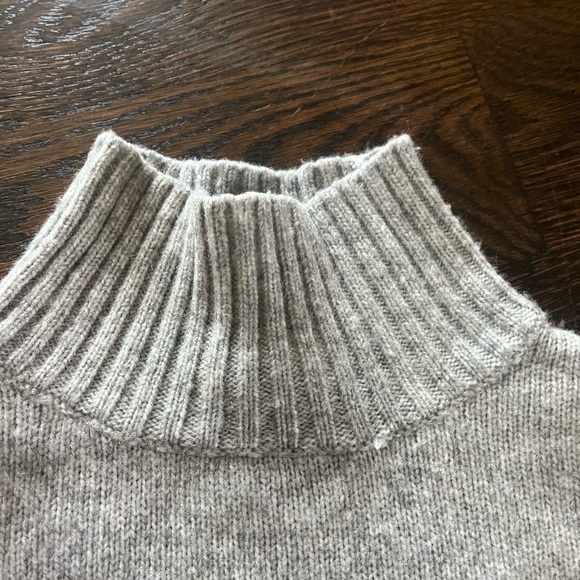 Gap tall small wool mock sweater grey - Picture 4 of 7